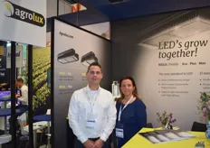 Mario Taal and Rosa di Lisa from Agrolux. "The new standard in Led. The highest output with the best light distribution."